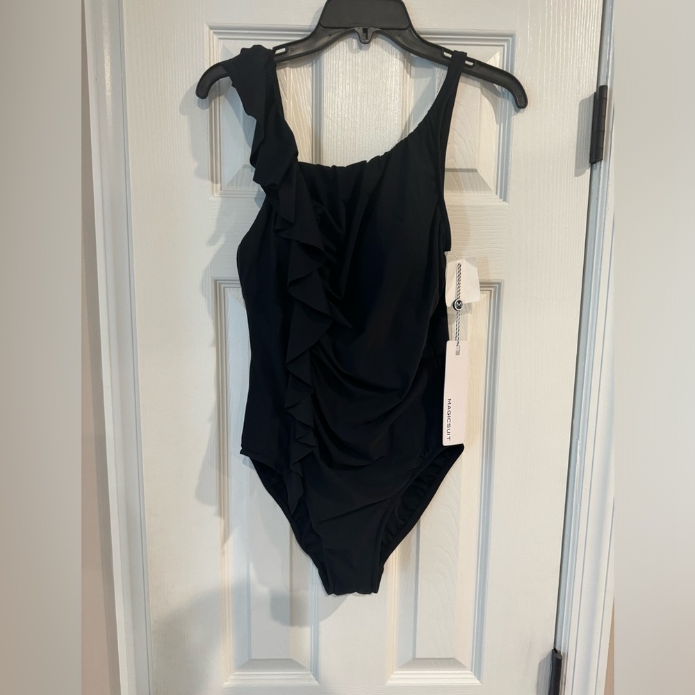 NWTS Black MagicSuit one piece sz 8